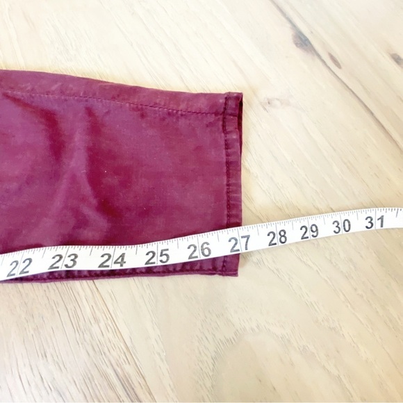 7 FOR ALL MANKIND Burgundy Blair Skinny Ankle Jeans - Picture 10 of 11